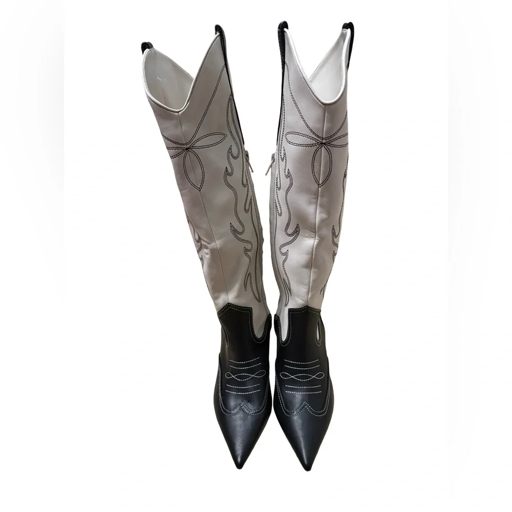 NWT INC International Concepts Hayleigh Kneed High Kitten Heel Boots - Picture 6 of 12